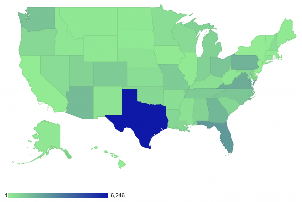 NFA Firearm Sales by State