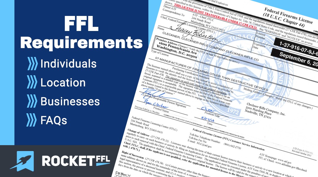 FFL Requirements How To Qualify for a Firearm License [2023] RocketFFL