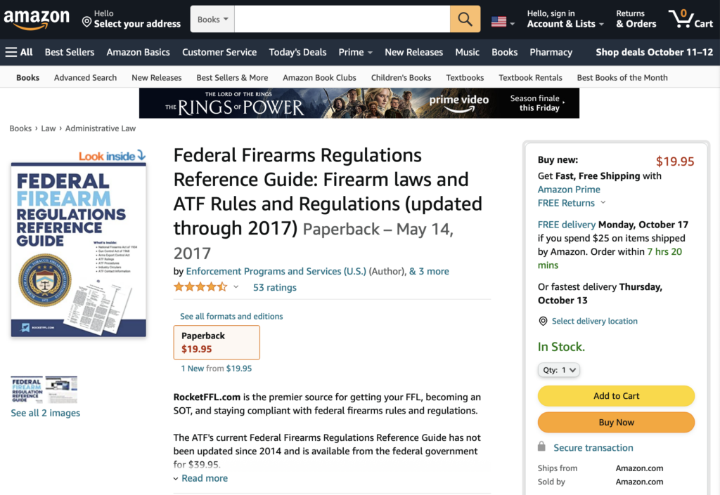 federal firearms reference guide amazon