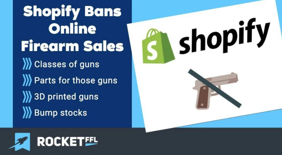 Shopify Bans Online Firearm and Gun Part Sales